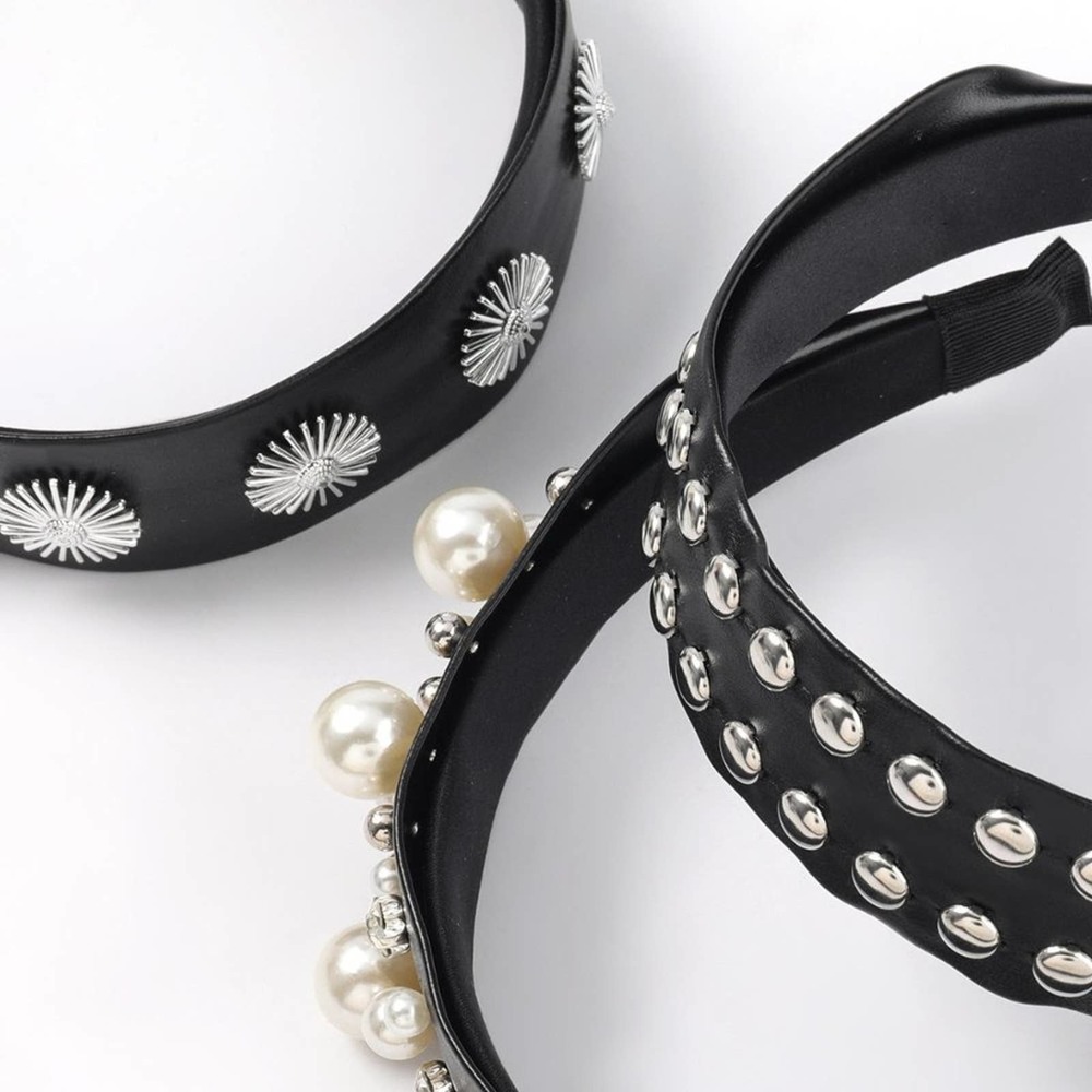 Pearls & Rhinestone Headband - Picture 4 of 4